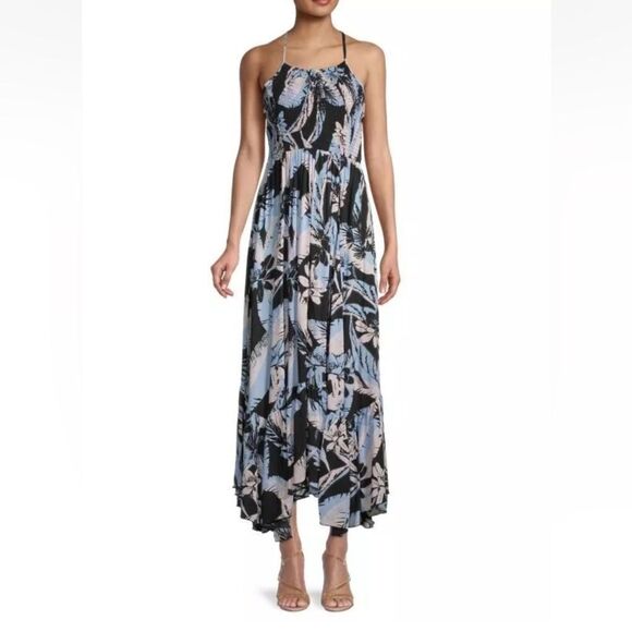 Free People Dresses & Skirts - Intimately Free People Heat Wave Foliage-Print Smocked Maxi Dress